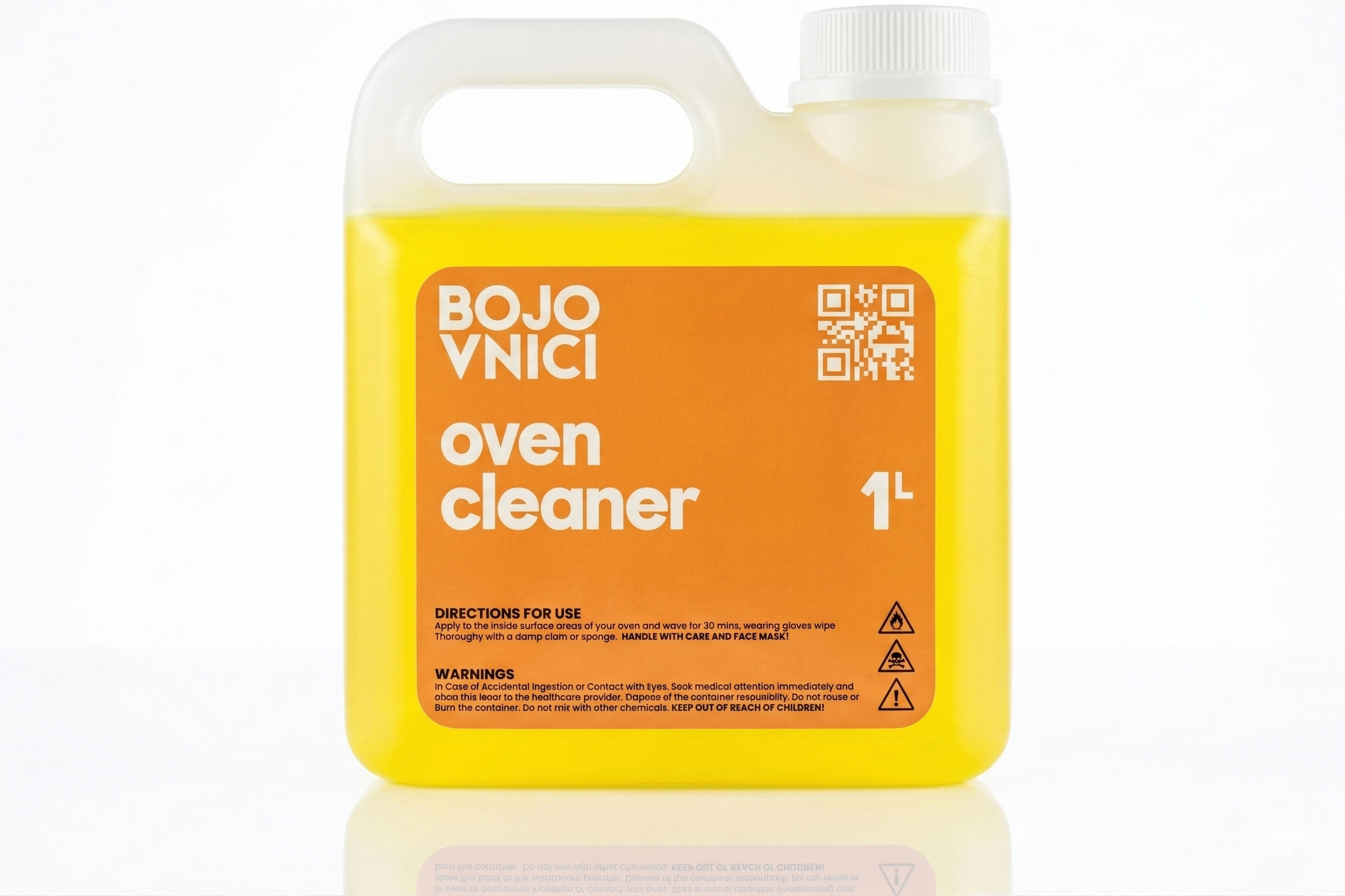 Bojovnici Oven Cleaner 1L bottle — heavy-duty degreaser for ovens, grills and braais