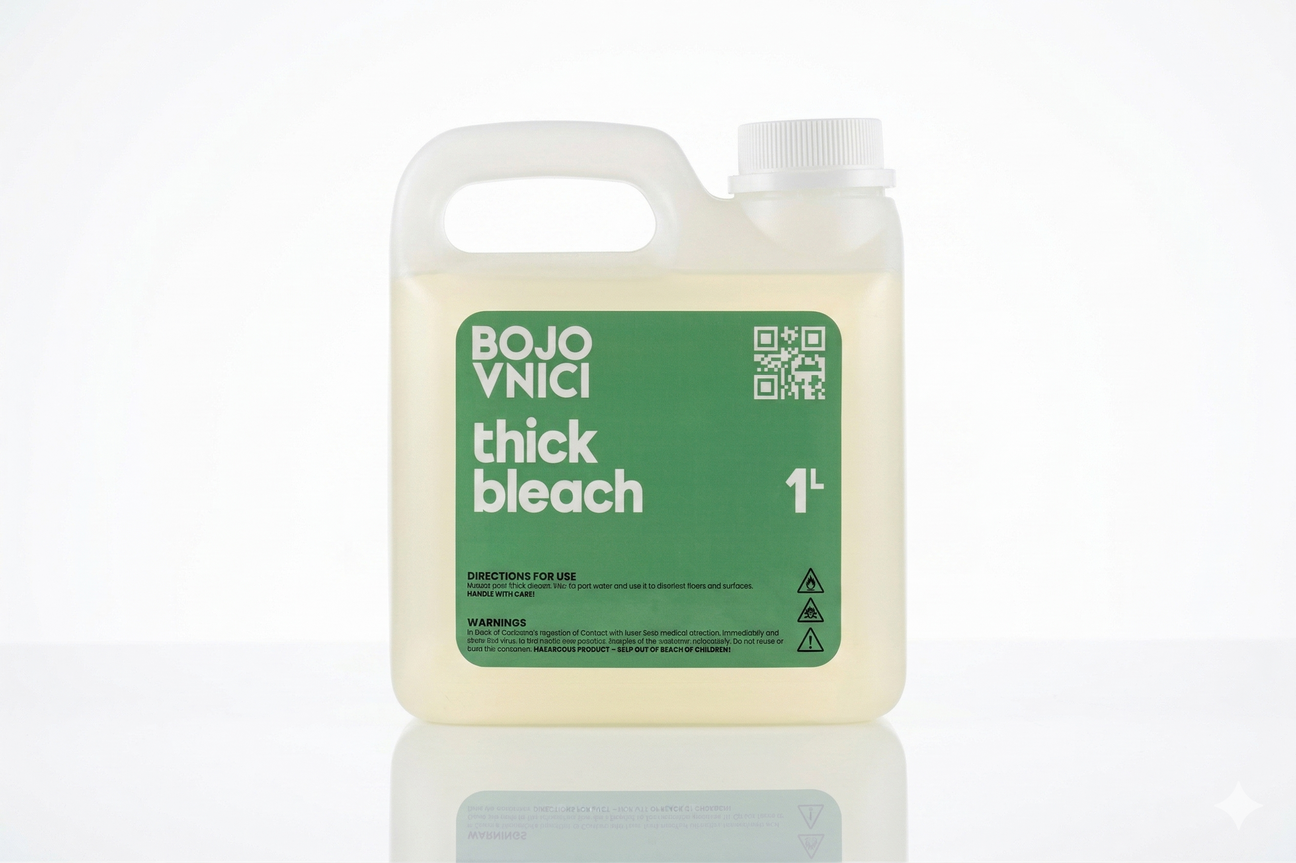 Bojovnici Thick Bleach 1L bottle - heavy-duty chlorine bleach for cleaning and disinfecting